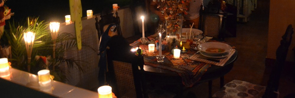 Jantar a luz das velas no Litorla norte, Salvador Bahia Camaçari