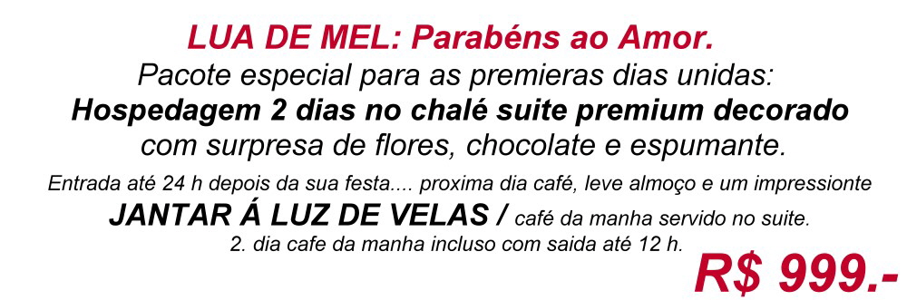 LUA DE MEL - Pacote especial Pousada Rancho Fundo Camaçari Bahia 